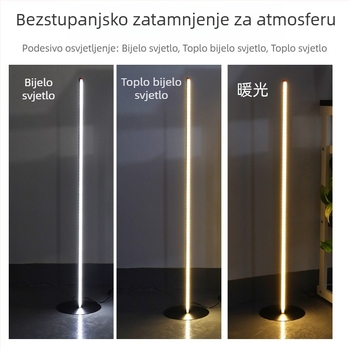 LED podna svjetiljka, skandinavski minimalistički stil, za dnevni boravak i spavaću sobu, dekorativno kutno svjetlo s daljinskim upravljačem