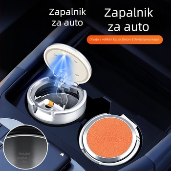 Auto pepeljak, metalni, porijeklo Shantou, Klasa A, Perfect Music – dvostruka upotreba za dom i auto