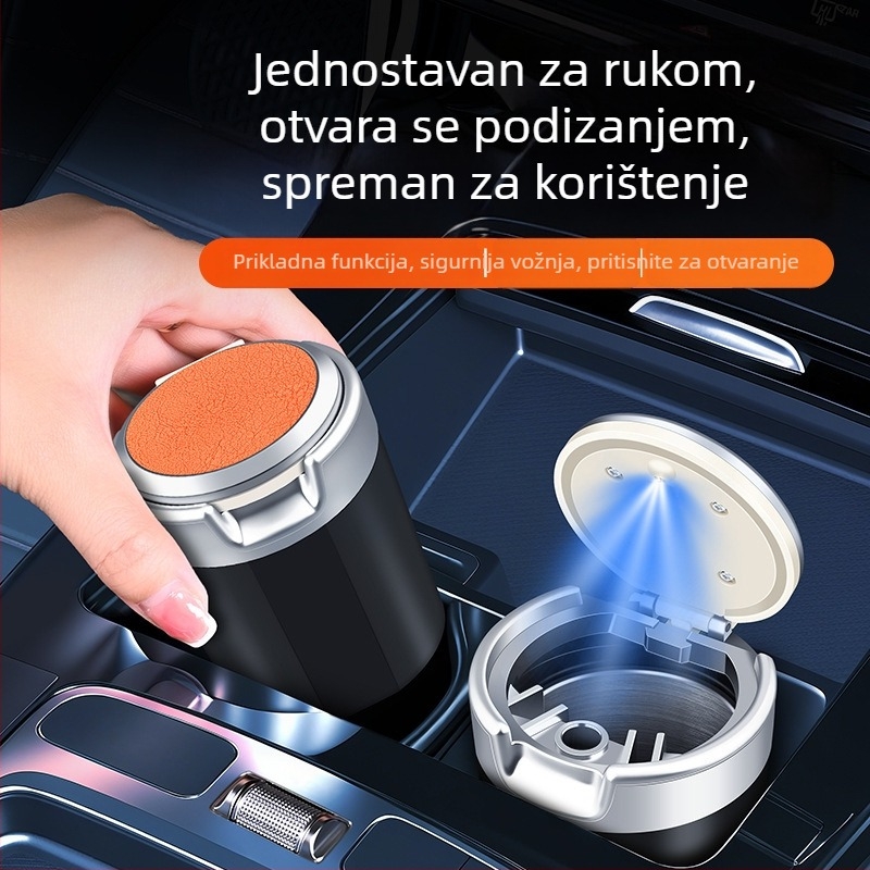 Auto pepeljak, metalni, porijeklo Shantou, Klasa A, Perfect Music – dvostruka upotreba za dom i auto
