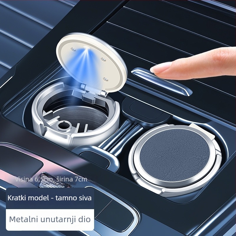 Auto pepeljak, metalni, porijeklo Shantou, Klasa A, Perfect Music – dvostruka upotreba za dom i auto