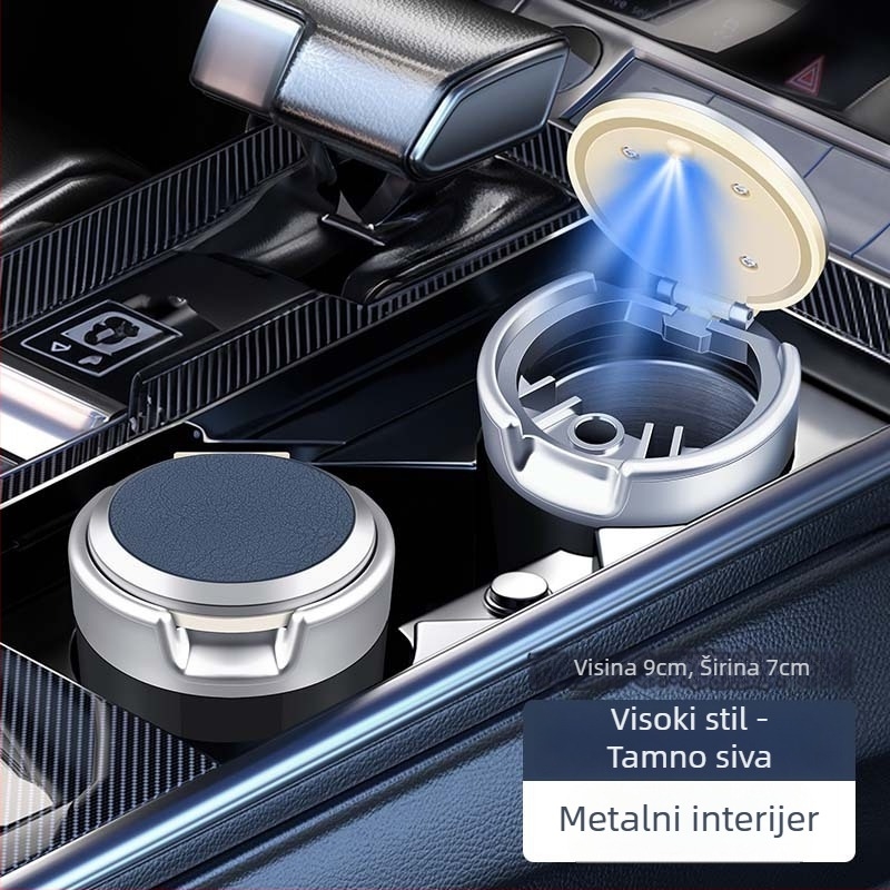 Auto pepeljak, metalni, porijeklo Shantou, Klasa A, Perfect Music – dvostruka upotreba za dom i auto
