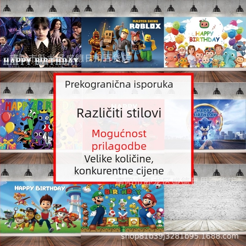 Vinil pozadina za fotografiju s temom Shan Hai Jing, pozadina za krajolinske snimke