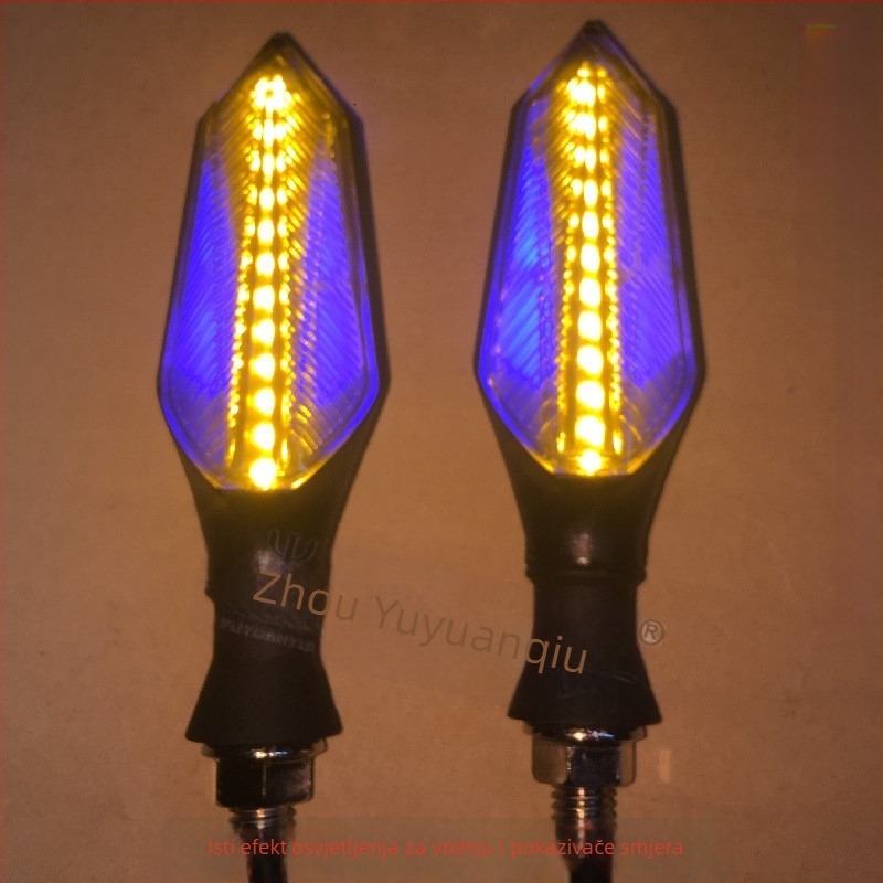 LED sekvencijski pokazivači smjera za električna vozila i motocikle, 36-72V, model N17-Z, 2 LED, dio ZD003