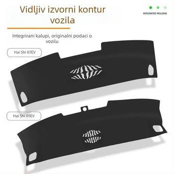 BYD Sealion 05 EV07 Desna verzija središnje konzole – podložka protiv odsjaja od ultrafine kože, otisak logotipa, šifra 3ZH32082652749