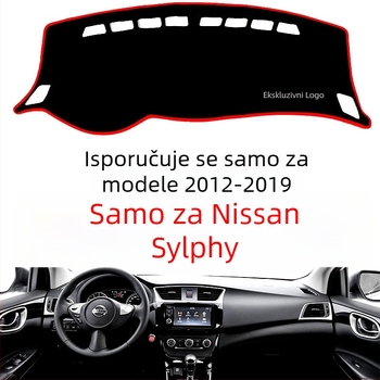 Podložka za središnju konzolu Nissan Sylphy – poliester, jednofarbni uzorak, zaštita od sunca i anti-klizna površina