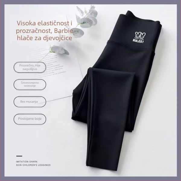 Dječje tajice s motivom žraloka, korejski stil, visoki pojas, najlon materijal, pogodno za dob 3–8 godina