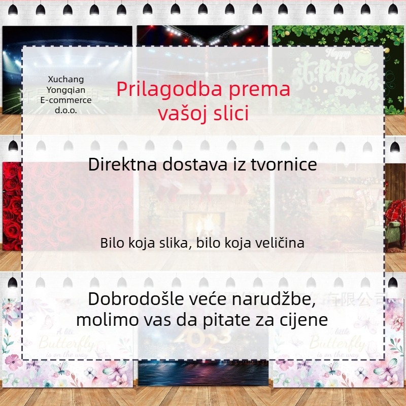 Vinilno pozadje za dječje fotografiranje - za scenske snimke, marka Qian
