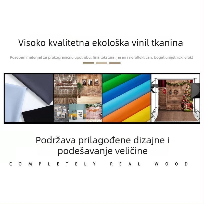 Pozadinska platna od vinila s crtanim malim vlakom – Fanghui, za scenarijsko fotografiranje, težina 0,15 kg.