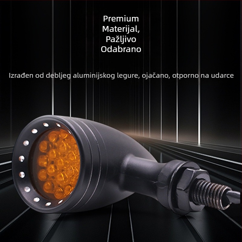 LED pokazivač smjera motocikla, aluminijsko kućište, HP-Z006, 10W, 12V