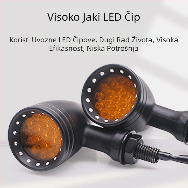 LED pokazivač smjera motocikla, aluminijsko kućište, HP-Z006, 10W, 12V