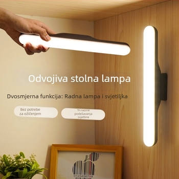 Inteligentna stolna lampa s magnetskim brzom punjenjem, glatko podešavanje temperature boje, dodirni prekidač, USB napajanje, zaštita očiju za učenje