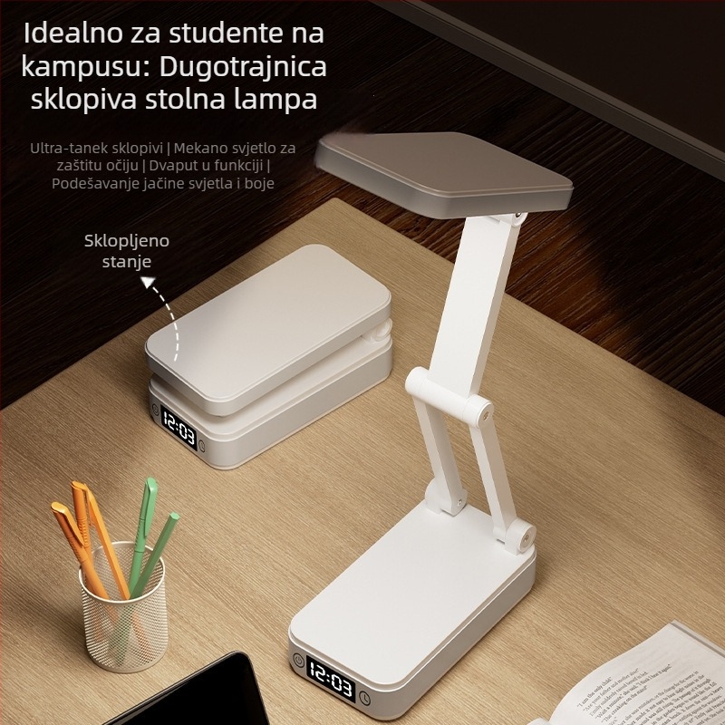 Sklopiva stolna lampa s USB napajanjem i dodirnim upravljanjem, CRI ≥95, napon ≤36V, CE certifikat za studente