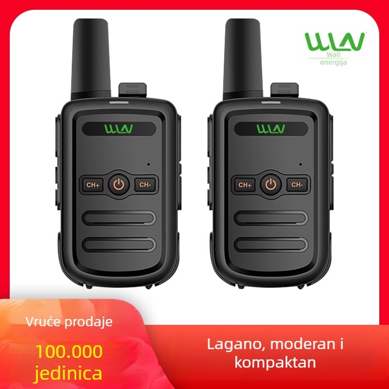 Dvosmjerna radijska postaja – potpuno uređaj, 400–480 MHz, 5 W, 16 kanala, do 3 km dometa, baterija 2800 mAh