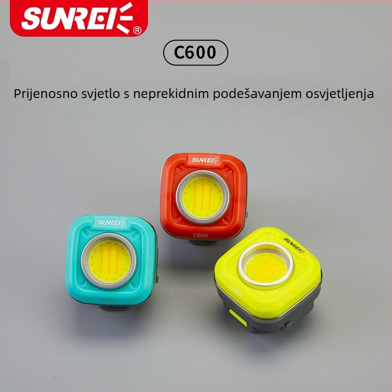 LED kamp lampica snažnim magnetskim držačem, 6W, 1200mAh punjiva, prijenosno vanjsko svjetlo