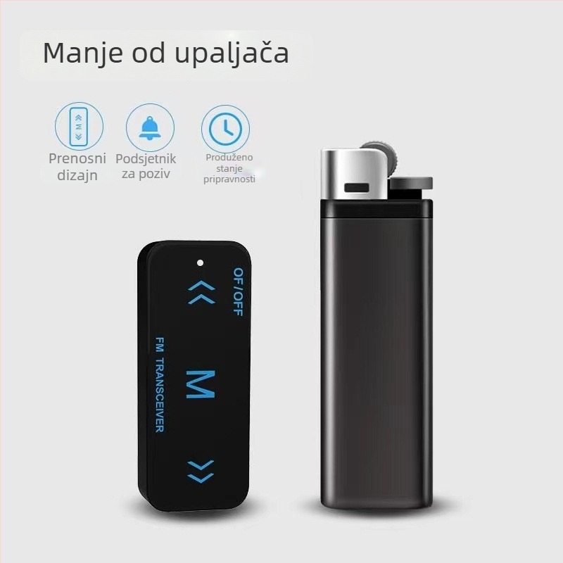 Zerui Lavalier interkom, 16 kanala, 1.5W, domet 1.5–3 km