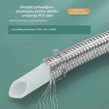 Opletena nehrđajući čelik vodovodna crijevo za dovod vode za umivaonik — Model Yh-jsg791; Materijal: nehrđajući čelik; Nominalni tlak: 1.5; Radna temperatura: 90; Ugradnja: univerzalno