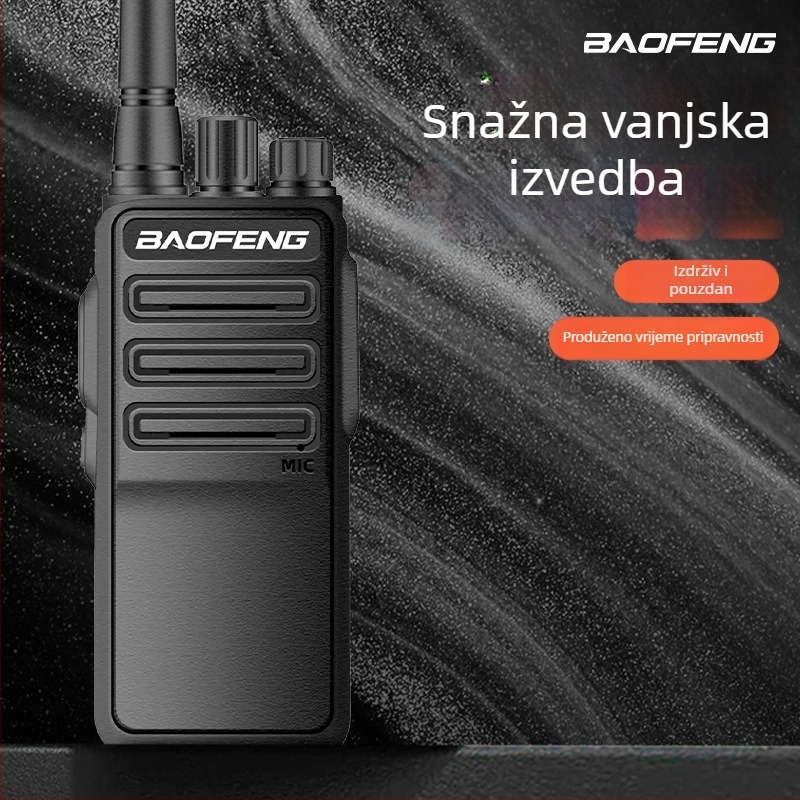 Baofeng BF1904 civilni ručni radio s dugim dometom, 400-470MHz, 10W, 16 kanala, baterija 2500mAh, domet 10-50km