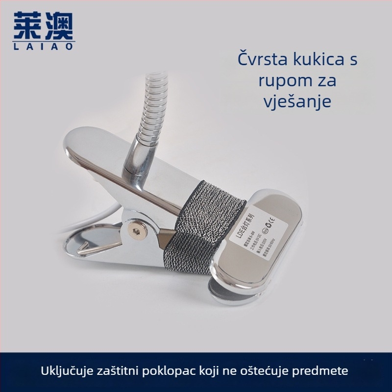 USB-klips LED stolna svjetiljka s zaštitom vida, 10 razina podešavanja jačine svjetla i podešavanje temperature boje