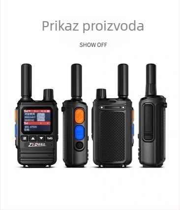 Ručna radiostanica Zhuo yida, raspon 400-470 MHz, izlazna snaga 5W, 16 kanala, domet iznad 50 km, 5G mreža.