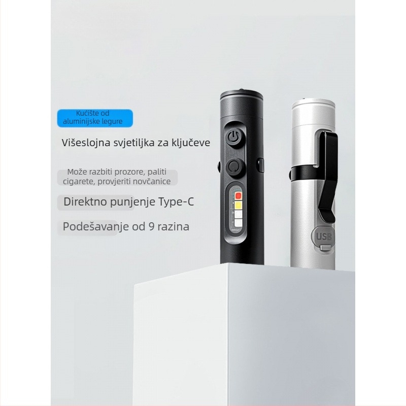 Punjavajuća LED baterijska svjetiljka za ključni lanac s Waiord LED čipom, magnetsko vanjsko svjetlo za automobil