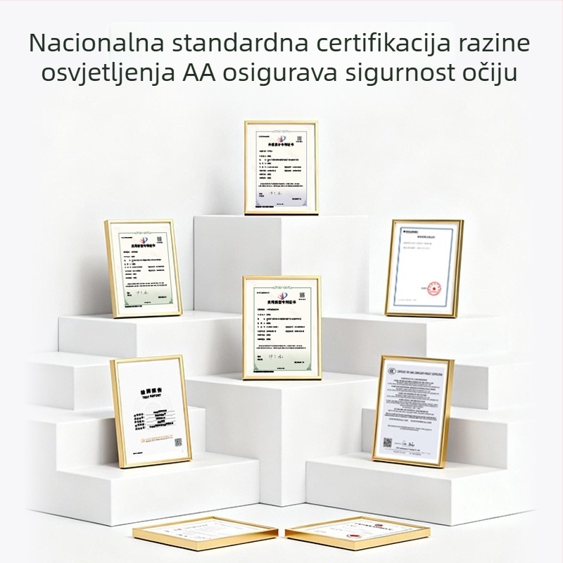 Stolna LED lampa za zaštitu očiju, USB napajanje, tri temperature svjetla 3000K/4000K/6500K, dodirni prekidač, ABS sjenilo