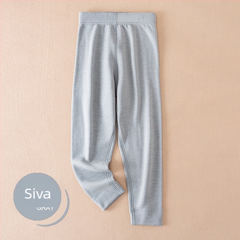 Dječje deblje termo hlače – unisex, flis unutrašnjost, mješavina vune, srednji pojas, jesen-zima, uzrast 3–8 godina