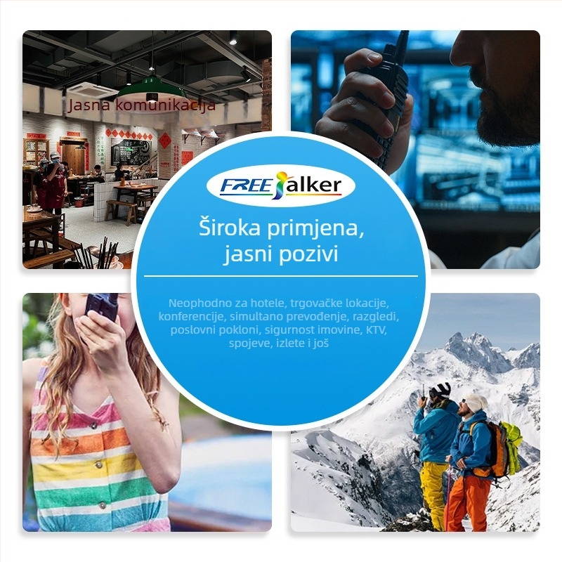 Dječji pametni walkie-talkie | 8–10 kanala, 400–470 MHz, <0,5 W, domet 1,5–3 km, napajanje 4,5 V