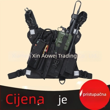 Torba za prsni nosač za Walkie-Talkie za taktičku vanjsku upotrebu - vodootporna, domet 1,5–3 km, bez mreže
