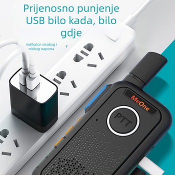 MEONE M1S profesionalni ručni radio – 400–470 MHz, 5 W, 16 kanala, radno napajanje 3,7 V, trajanje baterije 48 h