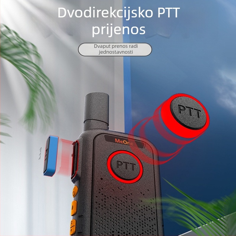 MEONE M1S profesionalni ručni radio – 400–470 MHz, 5 W, 16 kanala, radno napajanje 3,7 V, trajanje baterije 48 h