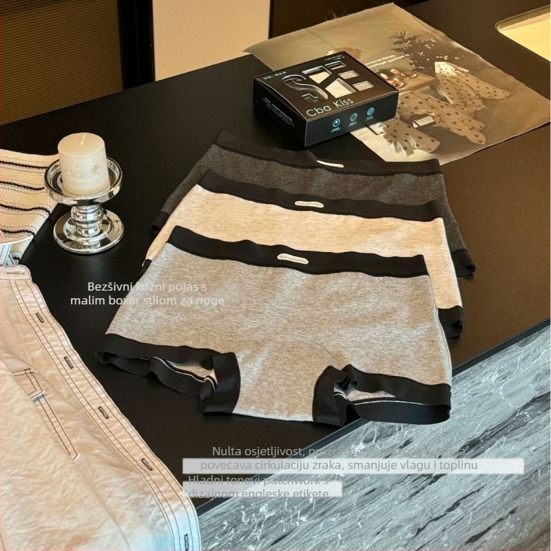 Ženske gaćice od pamuka, srednji pojas, prozračne, antibakterijske, 95–100% pamuk