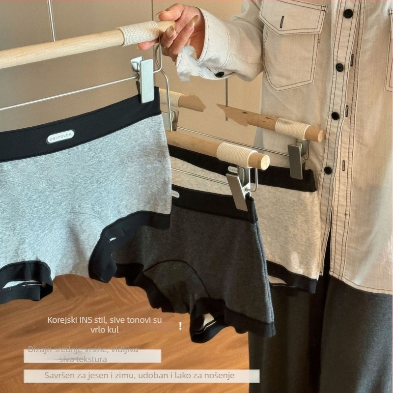 Ženske gaćice od pamuka, srednji pojas, prozračne, antibakterijske, 95–100% pamuk