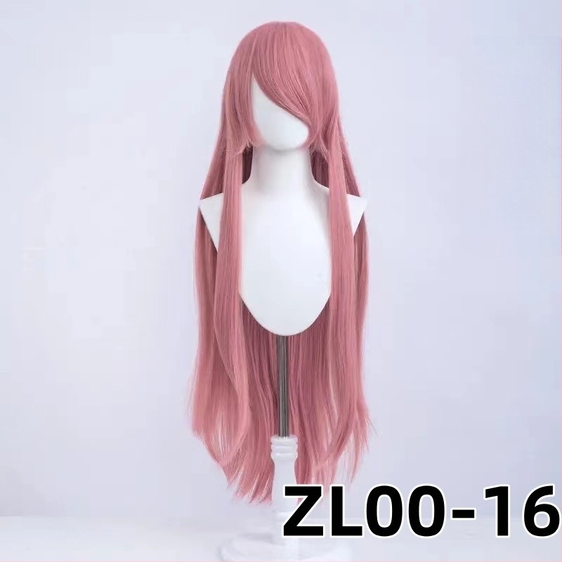 Cosplay perika - duga ravna kosa s dugim šiškama, otporna na toplinu, sintetička vlakna, anime stil, Silk Joy