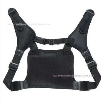 Torba za prsni dio za radio, taktička, od najlona EV kože, bez baterije, raspon frekvencija 1,5–3 km, teorijski domet 10–50 km