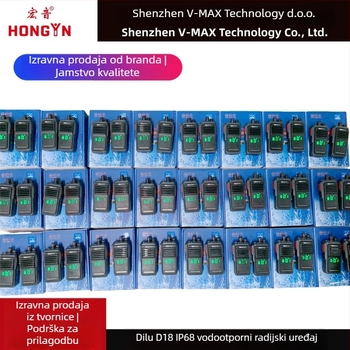 Dilu D18 profesionalni vodootporni dvosmjerni radio IP68, 400–470 MHz, 10 W, 16 kanala, do 50 km dometa, 5800 mAh Li‑ion baterija, 7.4 V