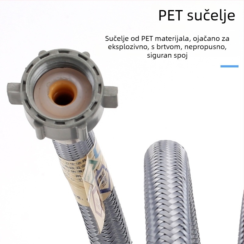 PET pleteni crijev s navojem, materijal PET, nominalni tlak 1, marka Hongying