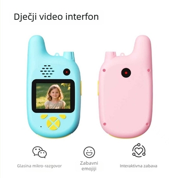 Dječji video interkom s LCD zaslonom, domet do 1,5 km, 2G mreža, litij-ionska baterija 1000 mAh