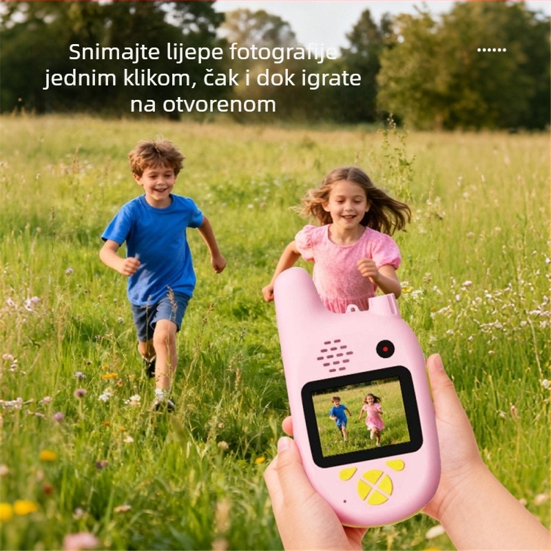 Dječji video interkom s LCD zaslonom, domet do 1,5 km, 2G mreža, litij-ionska baterija 1000 mAh