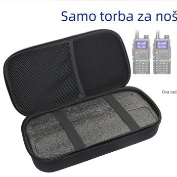 Torba za walkie-talkie Baofeng UV-21 PRO, UV-5RH i UV-9R PRO; otpornost na padove; bez baterije; teoretski domet 1,5–3 km