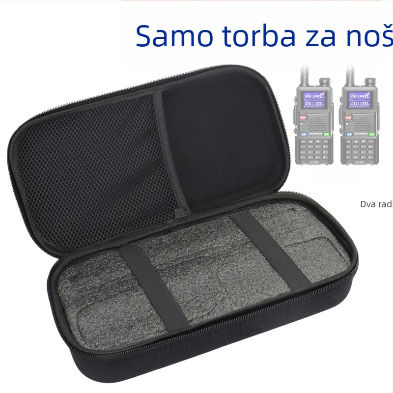 Torba za walkie-talkie Baofeng UV-21 PRO, UV-5RH i UV-9R PRO; otpornost na padove; bez baterije; teoretski domet 1,5–3 km