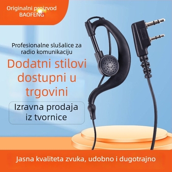 Walkie-Talkie slušalica, tip za uho, 10–50 km domet, prenosno, čist zvuk
