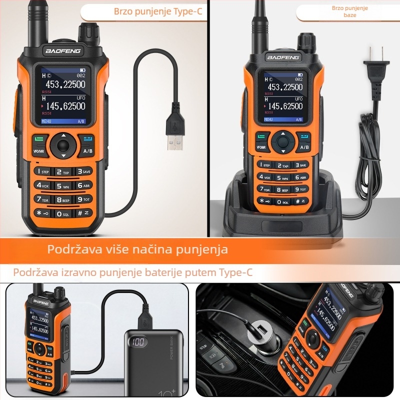 Baofeng UV21PRO UV dvodijelni ručni radio, 5W, 999 kanala, 136-174/400-520 MHz, 2800mAh baterija, s zaslonom