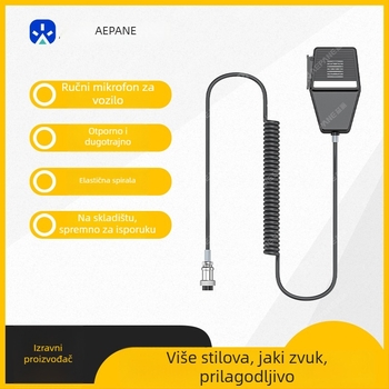 Yipai CB-4 ručni mikrofon za automobilsku radio postaju Cobra PR240/350/375/550/317 – domet 10–50 km, protiv smetnji, bez baterija