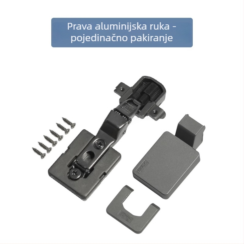 Ultra-tanke šarke za ormarske i garderobne vrata s kratkim rukom, hidrauličko tlumenje, ugrađene i podesive; Materijal: hladno valjani čelik; Premaz: elektrogalvaniziranje