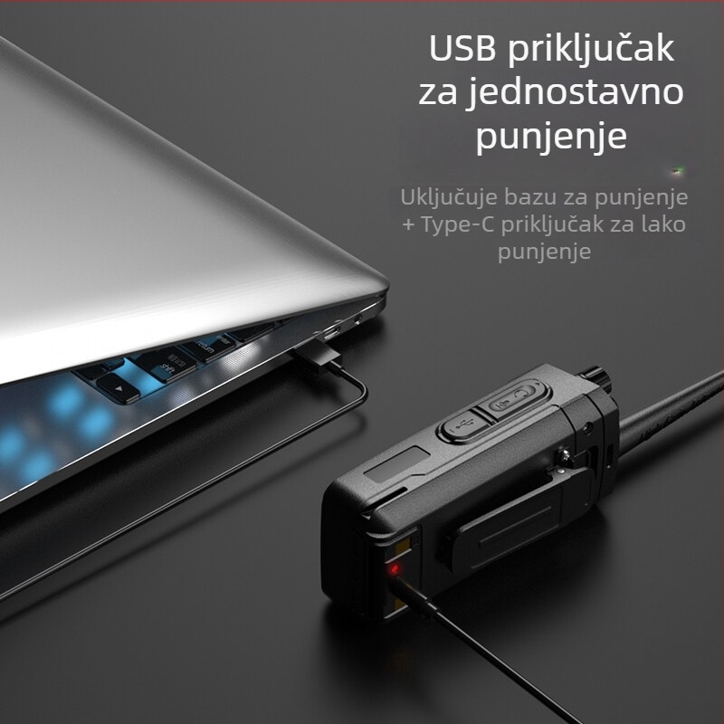 Baofeng BF-6600 profesionalni ručni radio, 400-470 MHz, 5W, 16 kanala, 7.4V, trajanje baterije 180 minuta