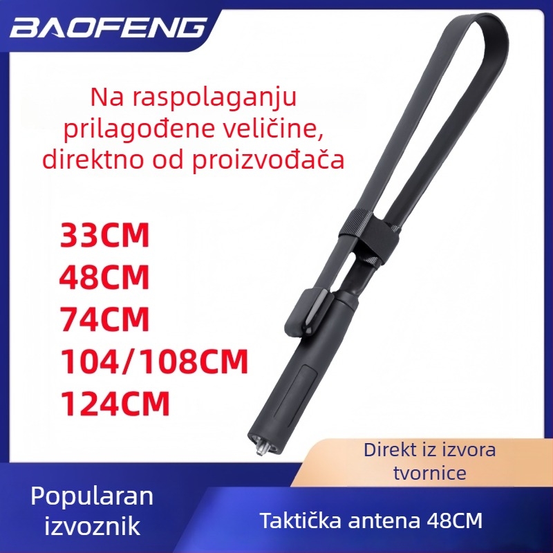 Antena za UV-5R, raspon frekvencija 3–5 km, teorijski domet 1,5–3 km, litijeva baterija, otpornost na smetnje