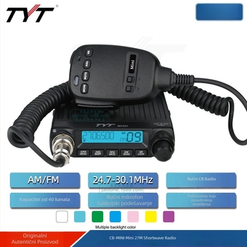 TYT CB-MINI HAM Mini CB radio AM/FM 27MHz, 40 kanala, izlazna snaga 4W, zaslon