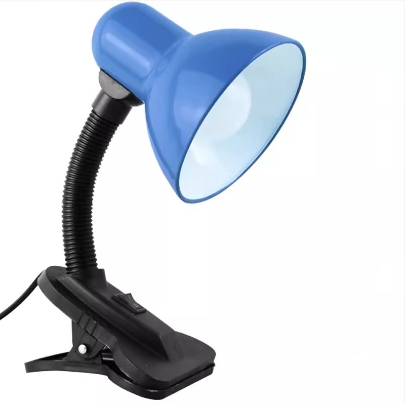 Stolna lampa s metalnim sjenilom, CRI 80–89, prekidač na tipku, napajanje iz utičnice 220V, noćna svjetiljka