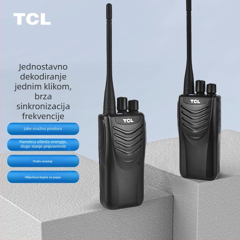 Kompletan uređaj Walkie-Talkie — profesionalni, dug domet, za vanjsku upotrebu, otporno na prašinu, domet 5–10 km, Li-ion baterija 2000 mAh, mreža 5G