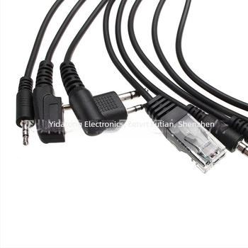 8-u-1 USB kabel za programiranje frekvencija za interkom — bez baterije; raspon frekvencija 1,5–3 km; kompatibilan sa svim modelima interkoma